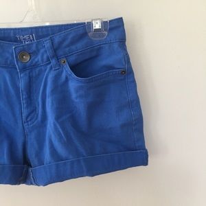 Royal Blue Jean Shorts
